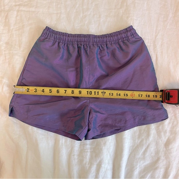 Aritzia TNA iridescent purple/blue adjustable waist high rise athletic shorts XS - Picture 4 of 7